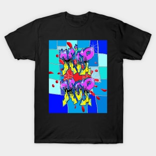 Graffiti Blues Hip Hop by LEG T-Shirt